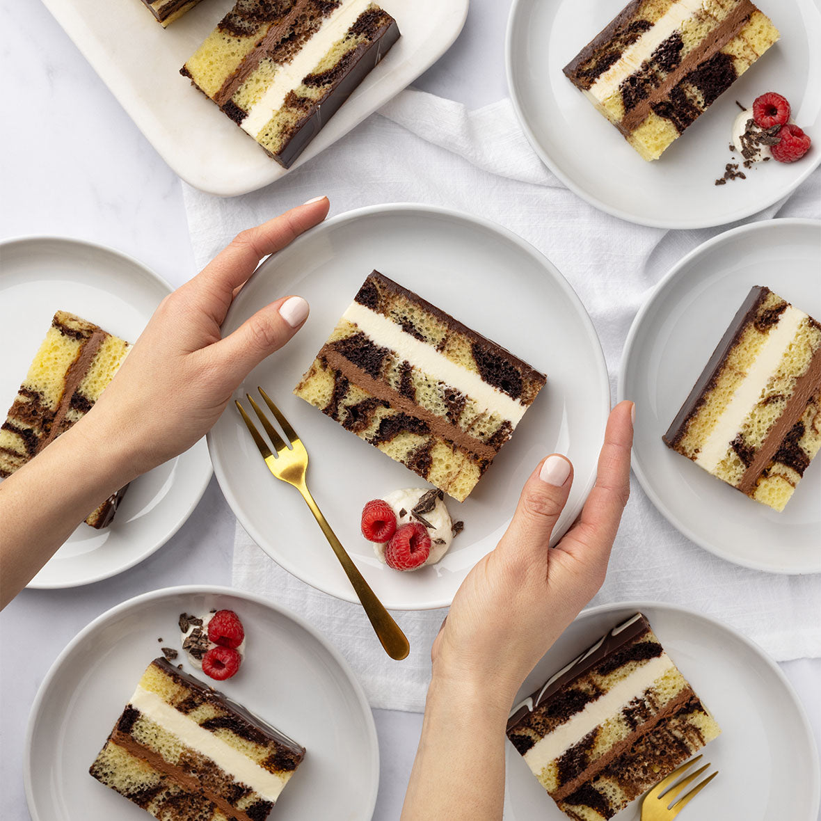 Tuxedo Truffle Mousse Cake