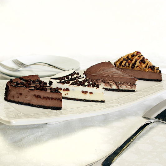 Chocolate Lovers' Variety Sampler Cheesecake