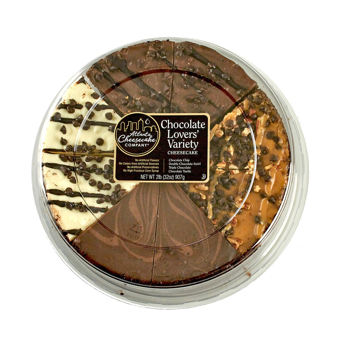 Chocolate Lovers' Variety Sampler Cheesecake