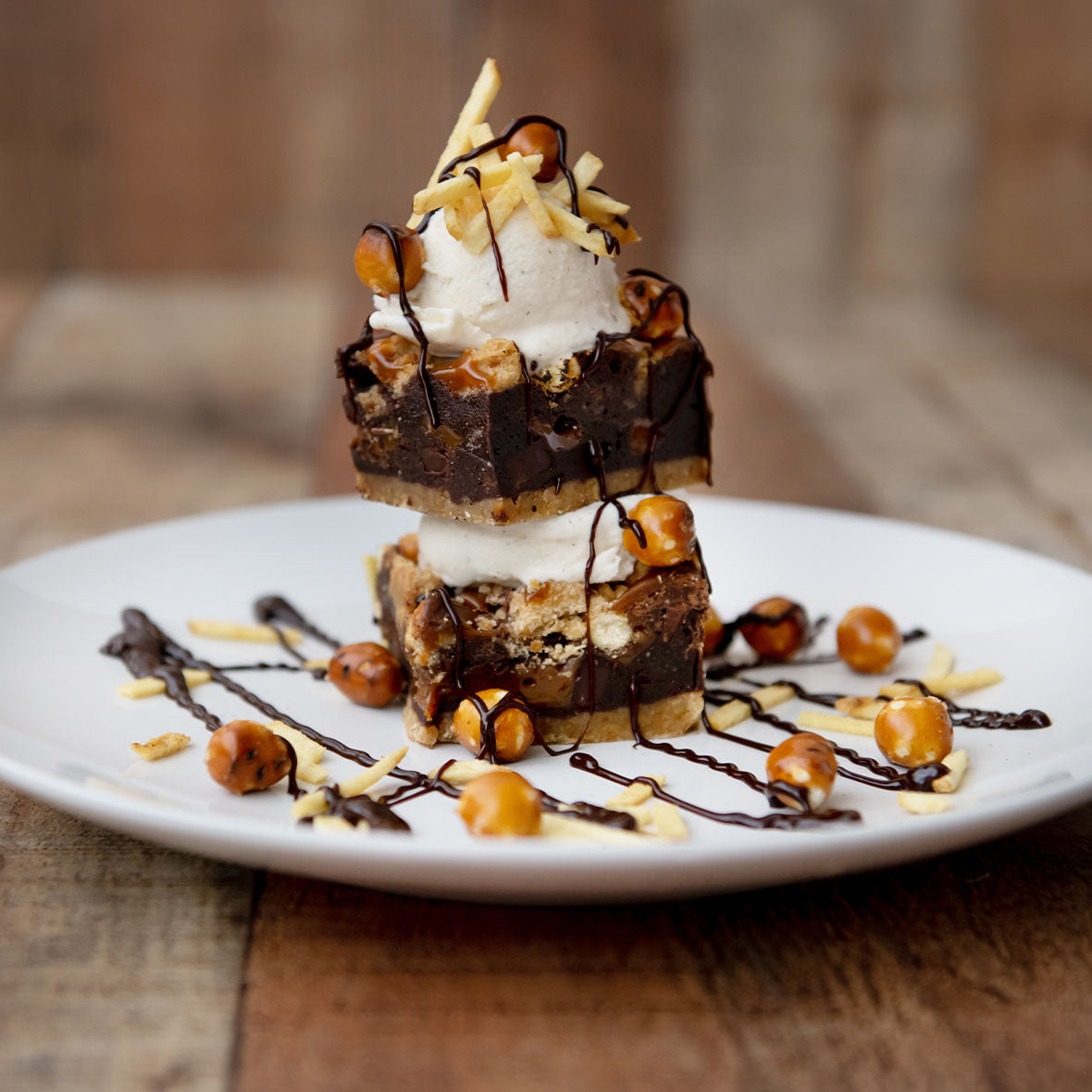 Salted Caramel Pretzel Brownie