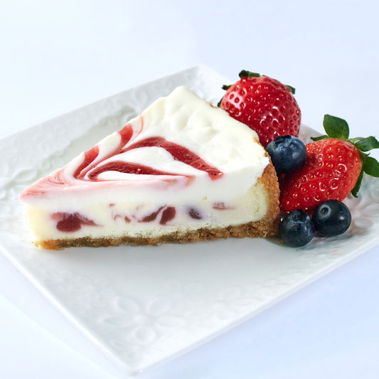 Strawberry Swirl Cheesecake