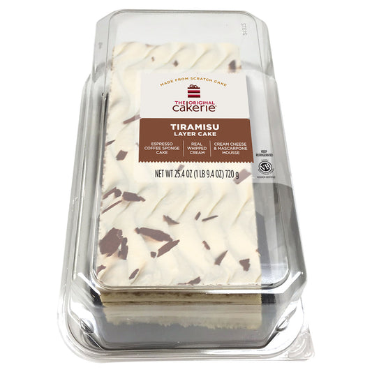 The Original Cakerie Tiramisu Layer Cake - 6 Cut