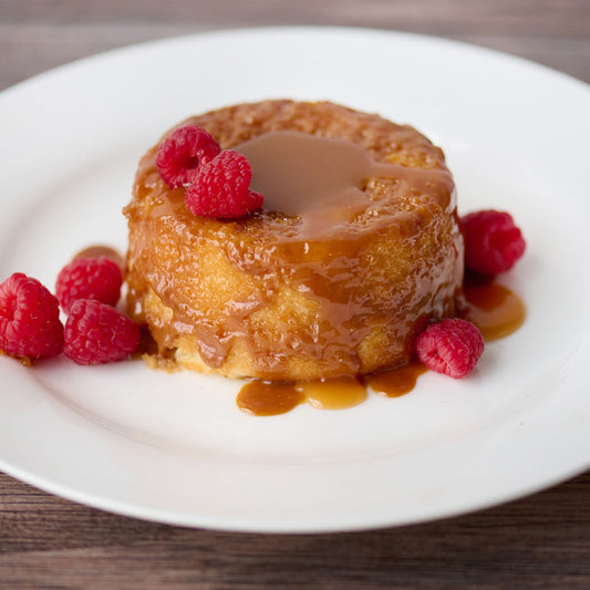 Vanilla Salted Caramel Molten Lava Cake