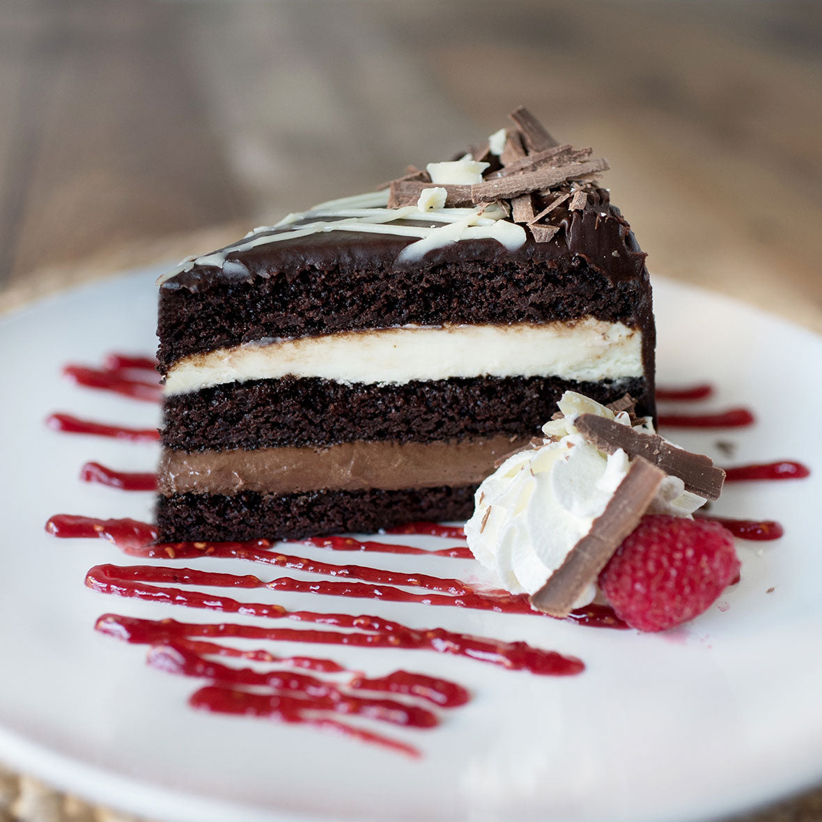 White & Dark Chocolate Cake